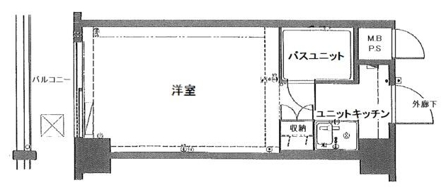 日本橋ロイヤルプラザ518 間取り図