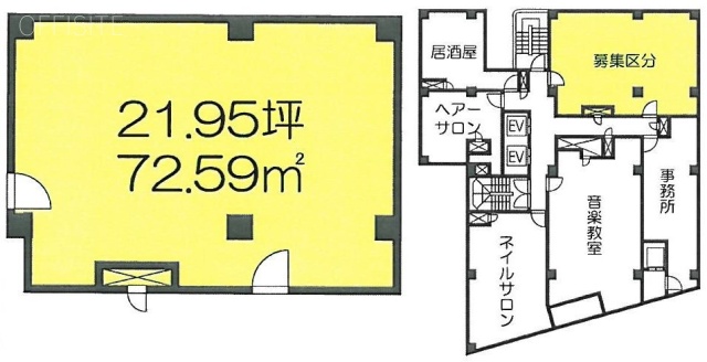 新宿ペガサス館5F 間取り図