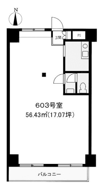 ユニオンビル603 間取り図