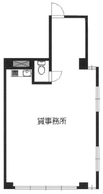 実森ビル1F 間取り図