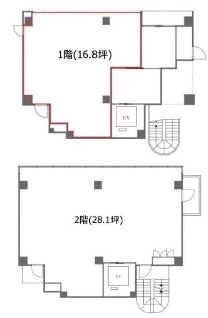 AURA麻布台1F～2F 間取り図