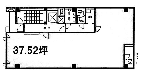 上野ビル7F 間取り図