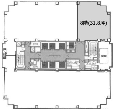 横浜クリエーションスクエア8F 間取り図