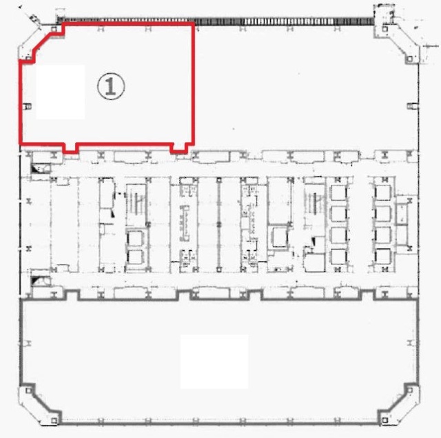 晴海アイランドトリトンスクエアオフィスタワーX棟4F 間取り図