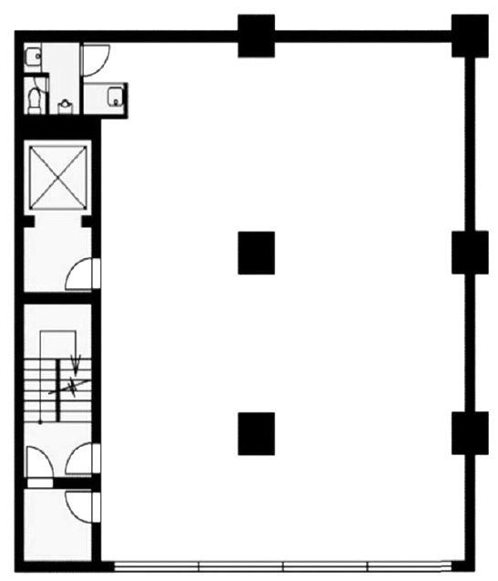 新宿地下鉄会館ビル6F 間取り図