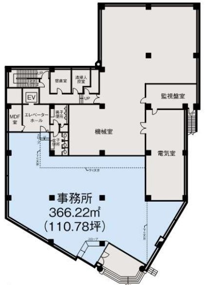 東建長井ビルB1F 間取り図