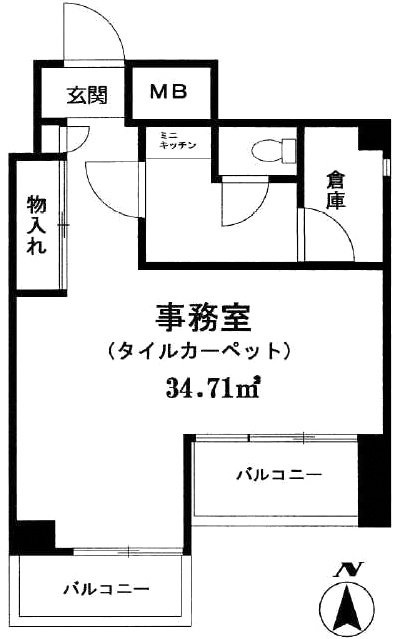 黒松ビル505 間取り図