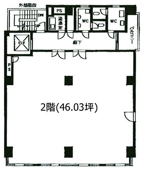 鈴仙ビル2F 間取り図