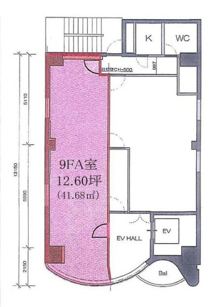 銀座プラザ58A 間取り図