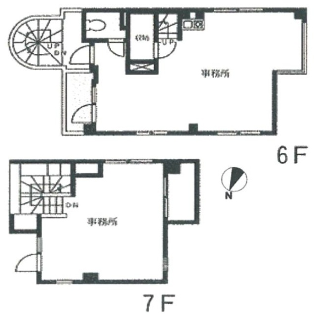 ジェネシス九段南ビル6F～7F 間取り図
