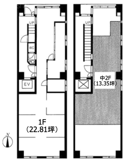 森光ビル1F～M2F 間取り図