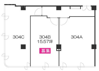 ストークタワー大通り公園Ⅲ304B 間取り図