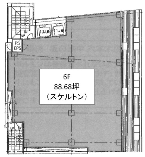 六門ビル6F 間取り図