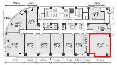 ワテラスアネックス1201 間取り図