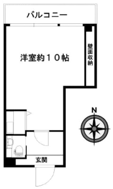 フロンティア恵比寿801 間取り図