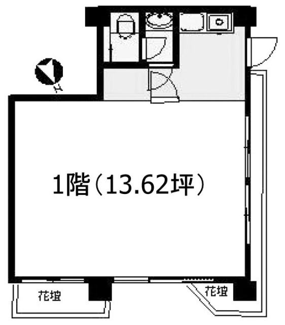 双葉クラウンハイツ1F 間取り図