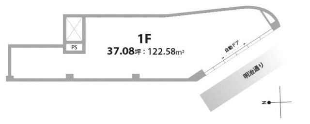 パークノヴァ神宮前1F 間取り図