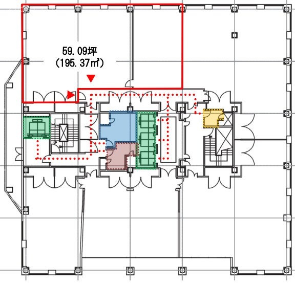 オリックス目黒ビル2F 間取り図