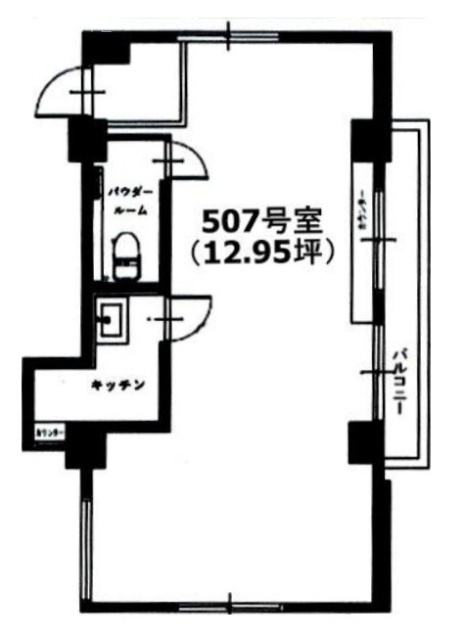 316青山507 間取り図