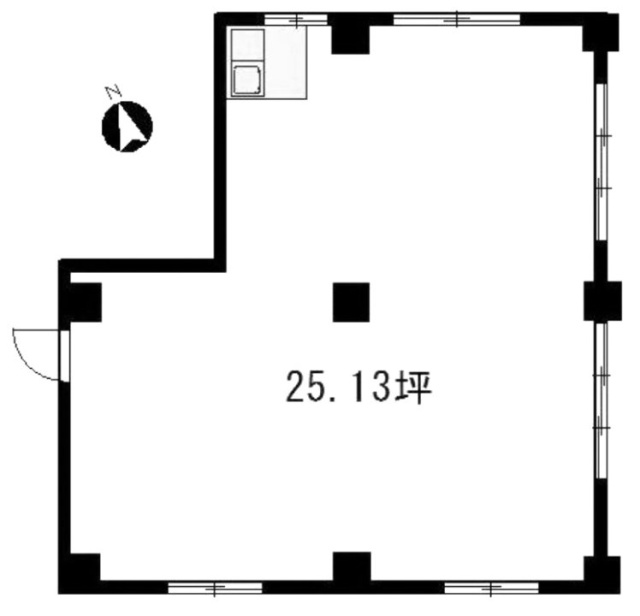 蒲燃(カマネン)ビル201 間取り図