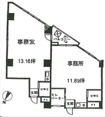 第3工新ビル702 間取り図