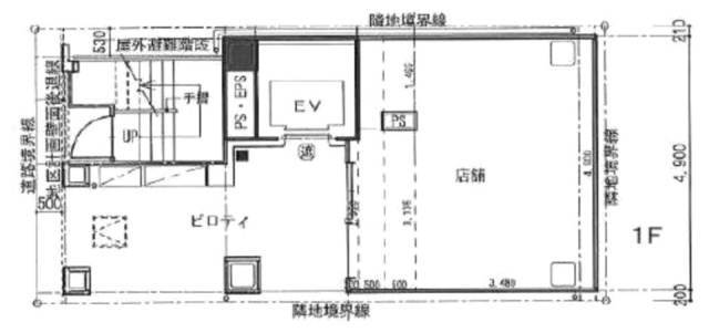 ボナ神田小川町ビル1F 間取り図