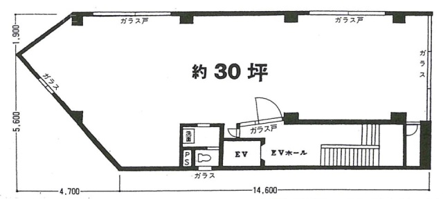 川原ビル5F 間取り図