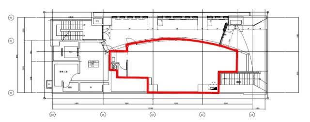 ダイハツ有楽町ビル1F 間取り図