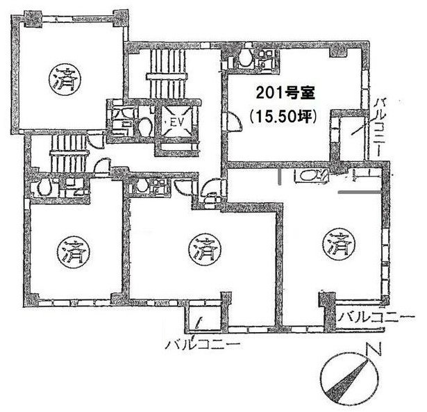 シャトー佐和201 間取り図