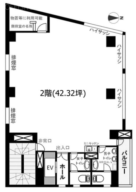 倉田ビル2F 間取り図