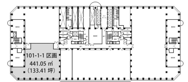 新宿アイランドタワー101-1-1 間取り図