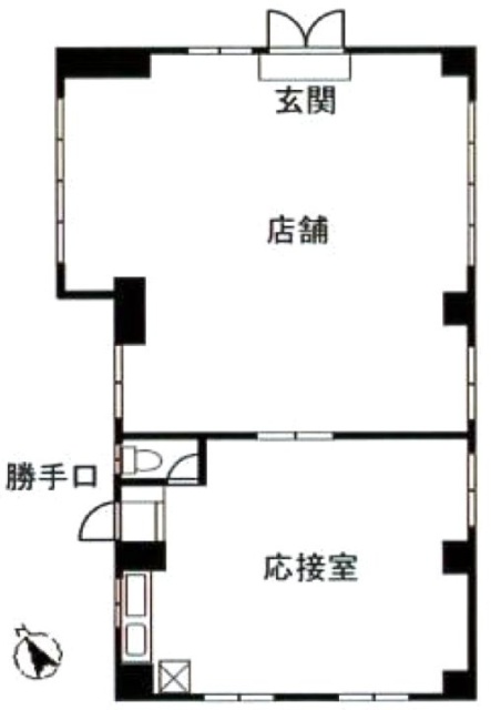 ミル・フィーユビル1F 間取り図