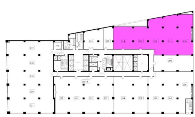 山王グランドビル2F 間取り図