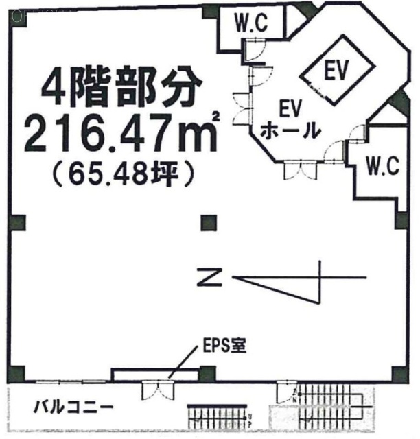 アトランタ弐号館ビル4F 間取り図