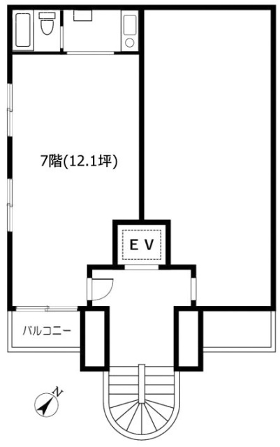 セントラル渋谷246ビル7F 間取り図