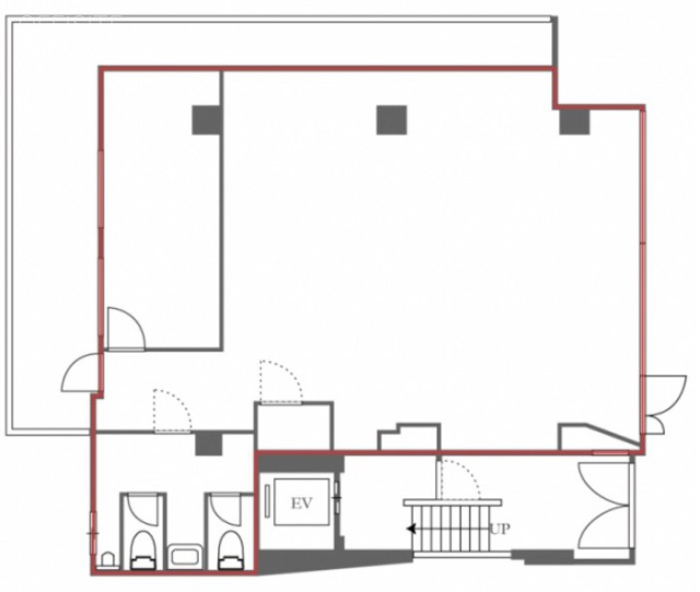 OD表参道ビル1F 間取り図