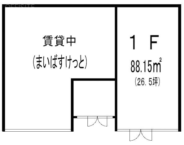 東中野コーポビル1F 間取り図