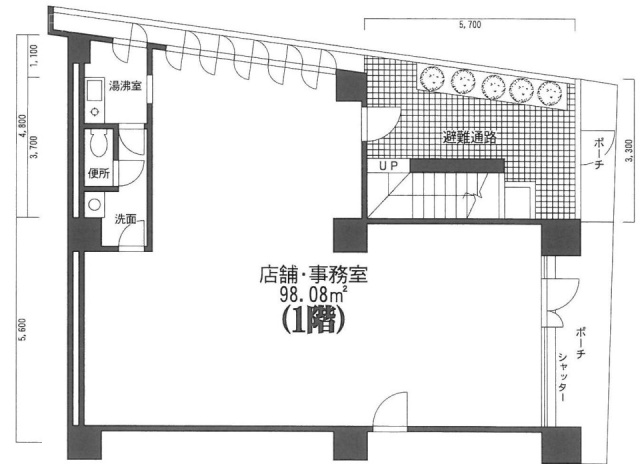 宮益ONビル1F 間取り図