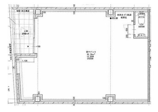 浅草馬道ビル1F 間取り図