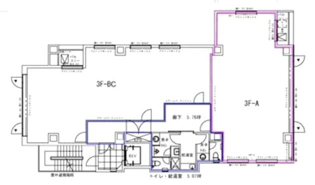 アビスタ市ヶ谷ビルA 間取り図