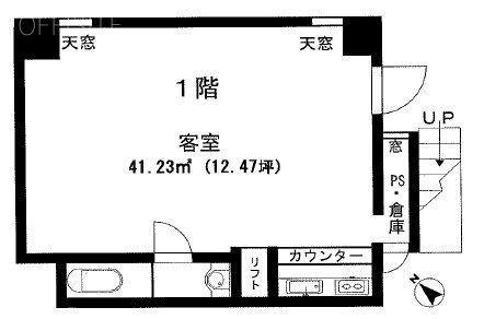 藤和堀留町ビル1F 間取り図