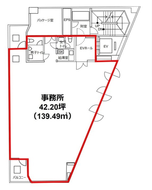四谷オーキッドビル10F 間取り図