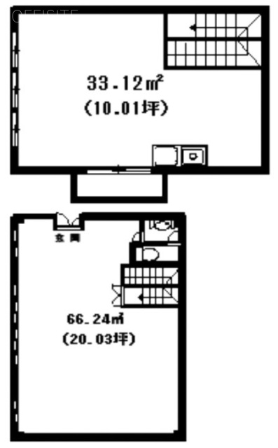 八王子クリニックビレッジB棟西 間取り図