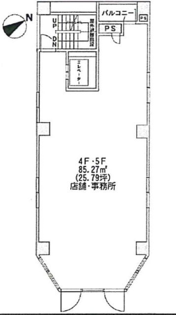 三ノ輪森野ビル4F 間取り図