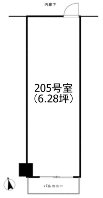 マンション芝公園205 間取り図
