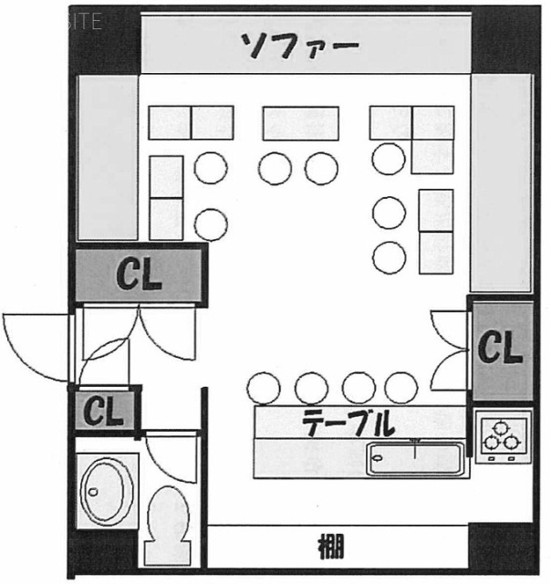 コスモス館ビルA 間取り図