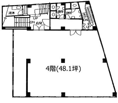 内田ビル4F 間取り図