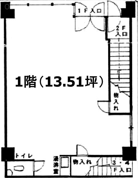 桜井ビル1F 間取り図