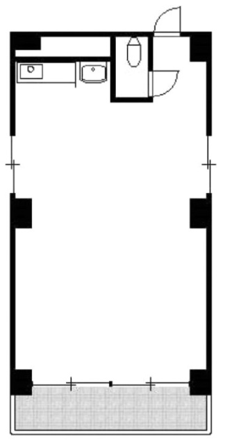 青柳パークビル202 間取り図