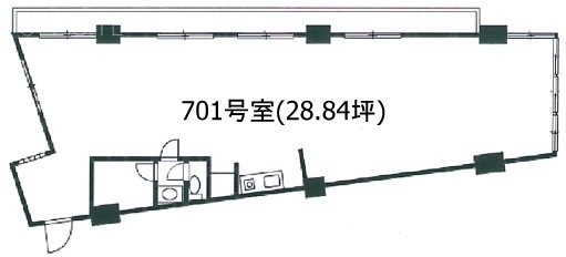 第7宮庭マンション701 間取り図